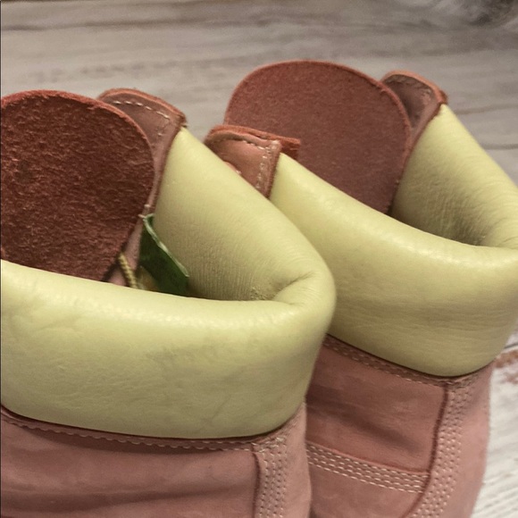 Timberland Pink leather combat boots Size 6 - Picture 3 of 16